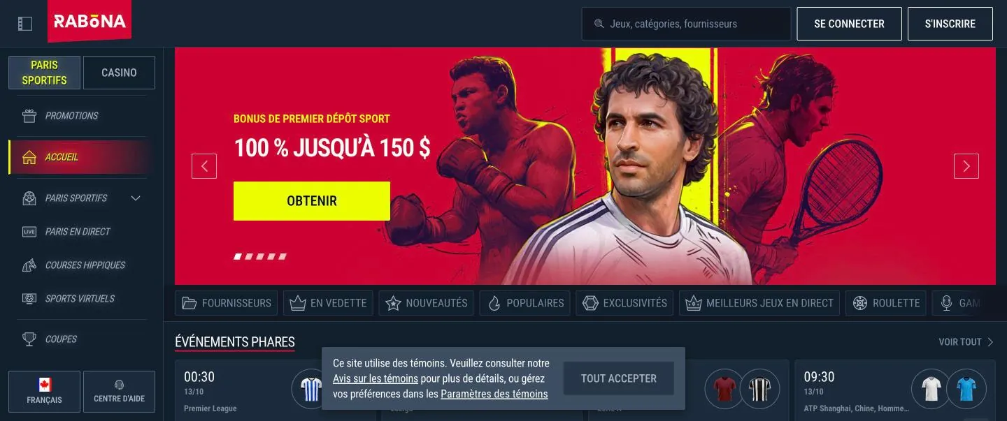 Aperçu du casino Rabona