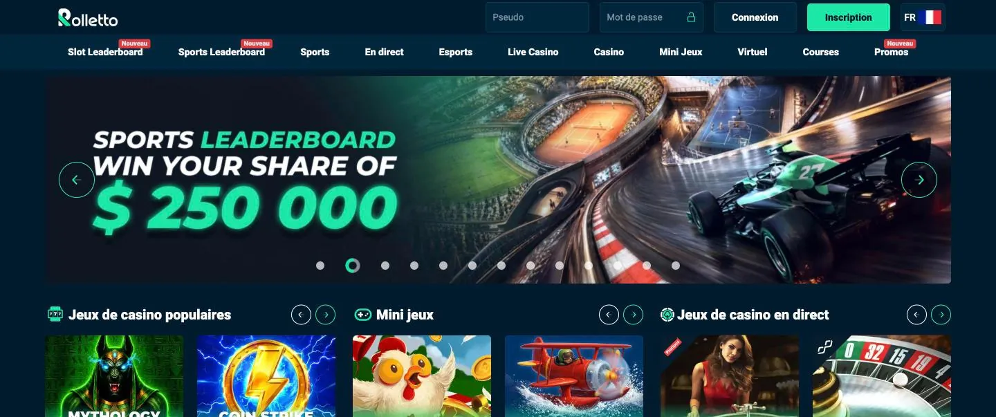 Aperçu du casino Rolletto